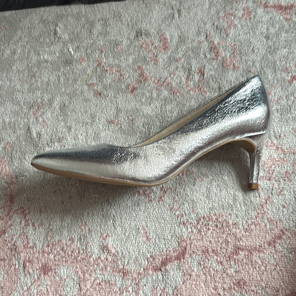 Silver Pointed Toe Heel (Wide Width) - image 6